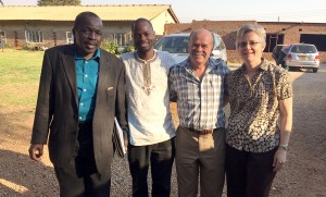 Goshen International Bible College director, Noah Parwaringira, and Chairman Michael Chauruka
