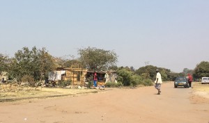 Township road and food stand